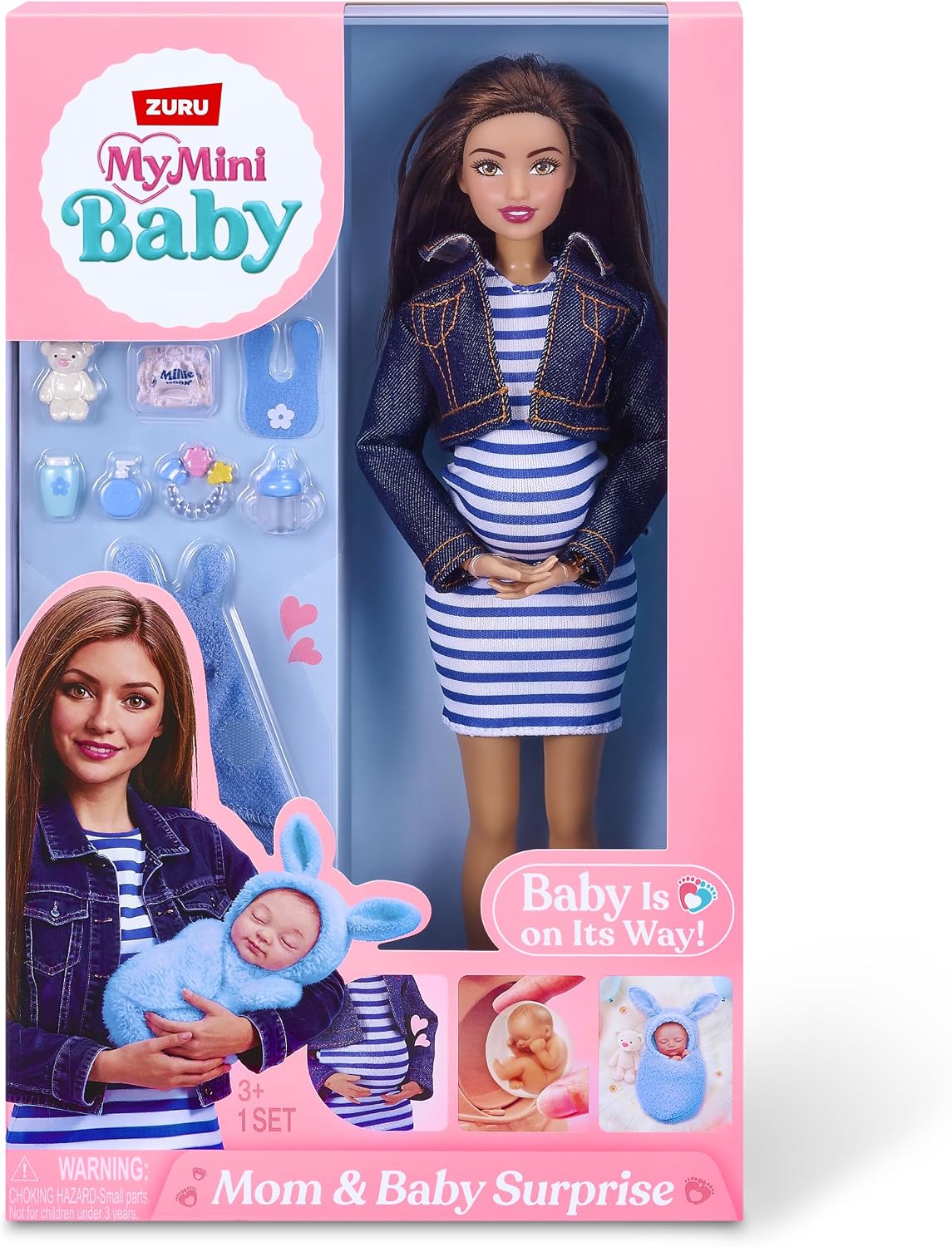 Maria Pregnant Mom & Baby Surprise Doll Set