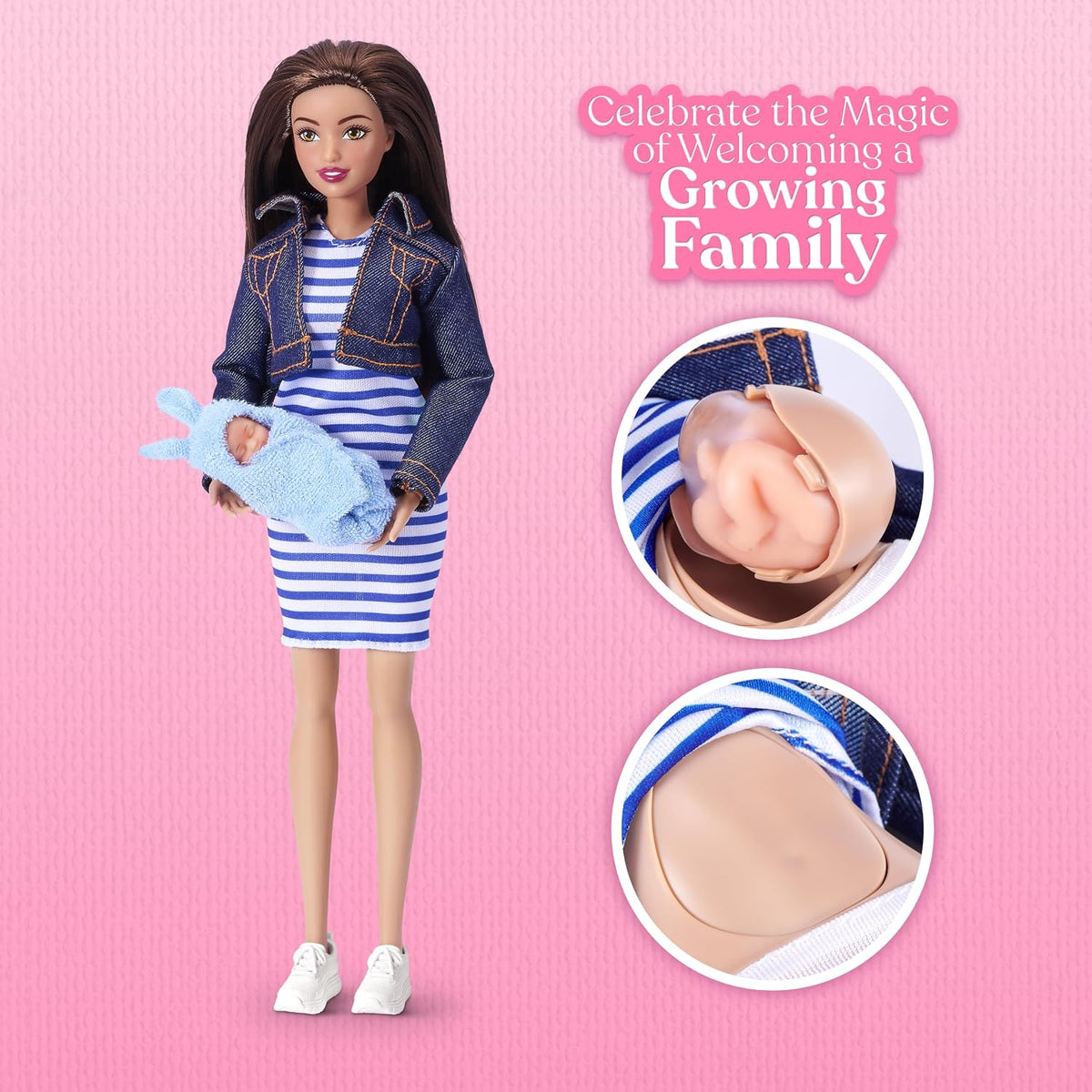 Maria Pregnant Mom & Baby Surprise Doll Set