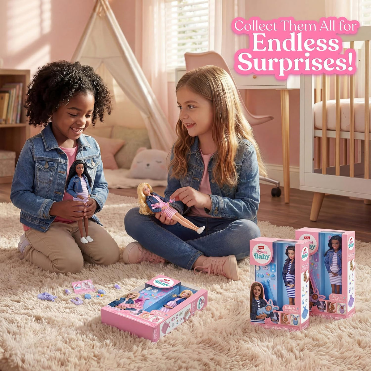Maria Pregnant Mom & Baby Surprise Doll Set