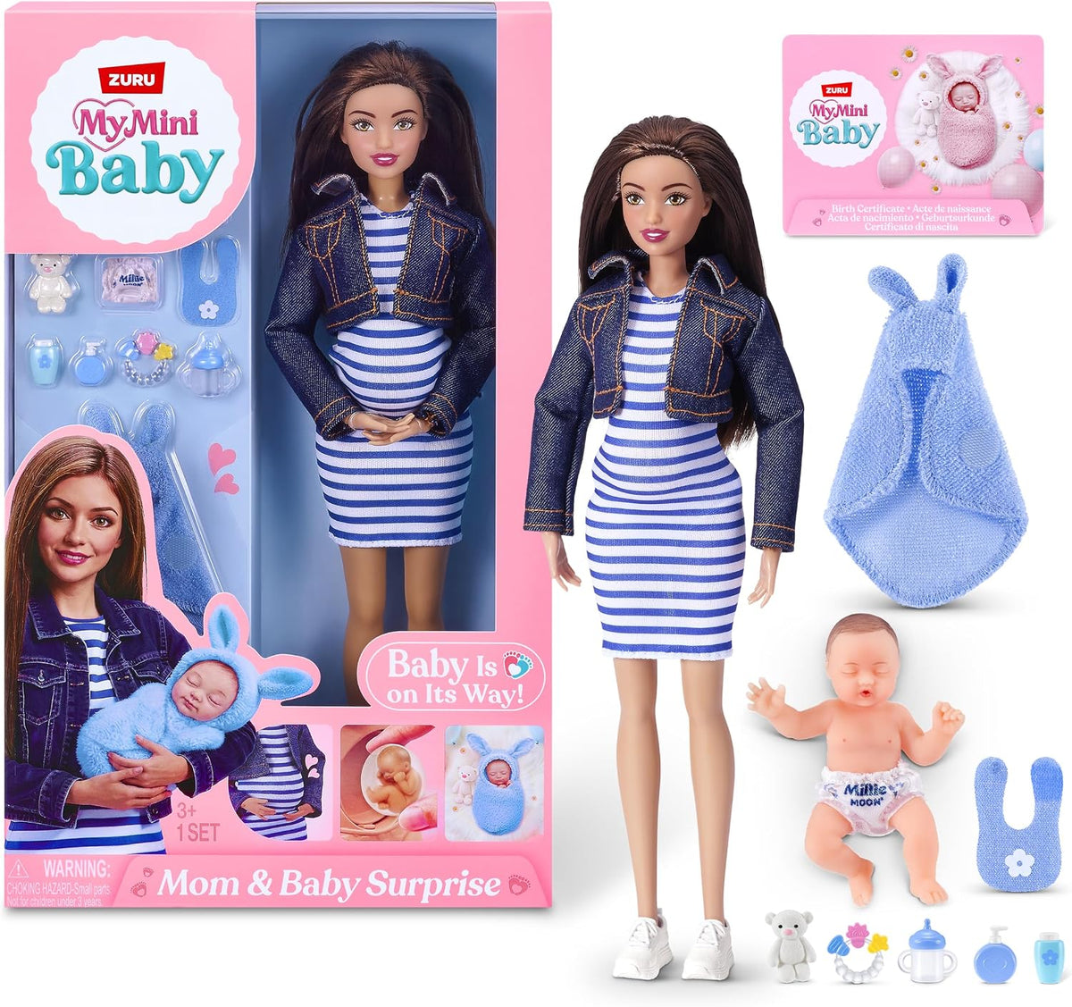 Maria Pregnant Mom & Baby Surprise Doll Set