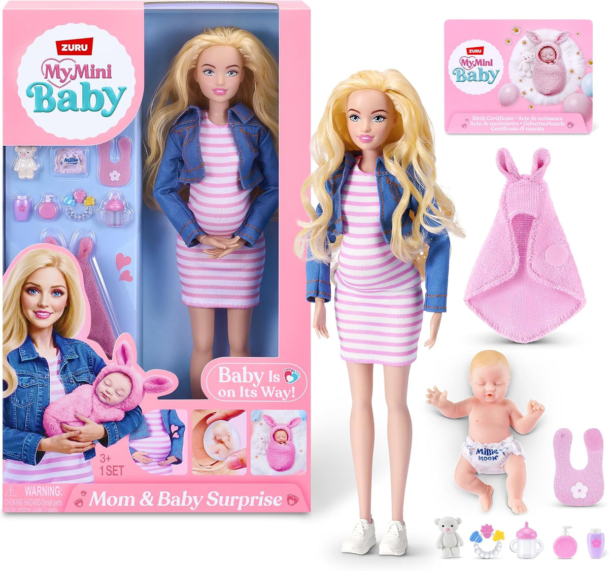 Brittany Pregnant Mom & Baby Surprise Doll Set